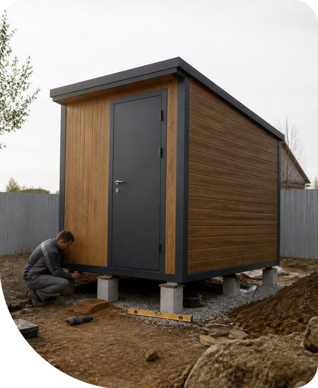 Готовый хозблок в Видном с доставкой и установкой под ключ